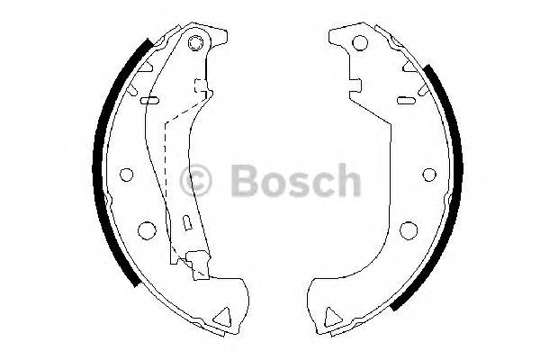 BOSCH 0 986 487 626 Комплект тормозных колодок