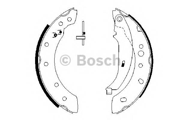 BOSCH 0 986 487 672 Комплект гальмівних колодок