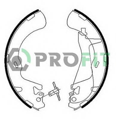 PROFIT 5001-0010 Колодки гальмівні барабанні