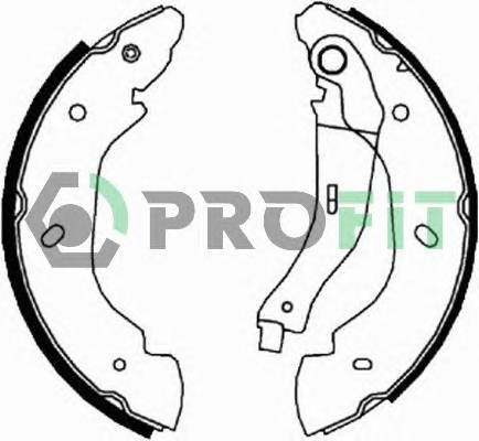 PROFIT 5001-5960 Колодки гальмівні барабанні