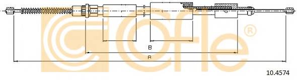 COFLE 10.4574 Трос стояночного гальма