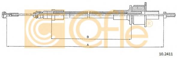 COFLE 10.2411 Трос зчеплення