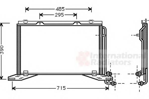 VAN WEZEL 30005222 Конденсатор, кондиционер