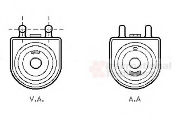 VAN WEZEL 40003271 масляный радиатор, двигательное