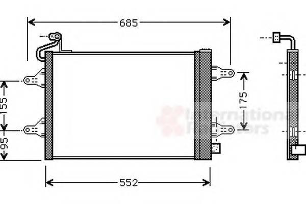 VAN WEZEL 76005007 Конденсатор, кондиционер