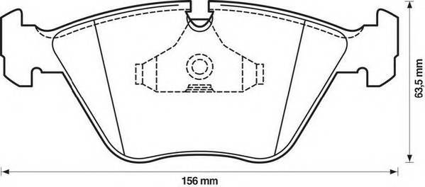 JURID 571355J Комплект тормозных колодок,