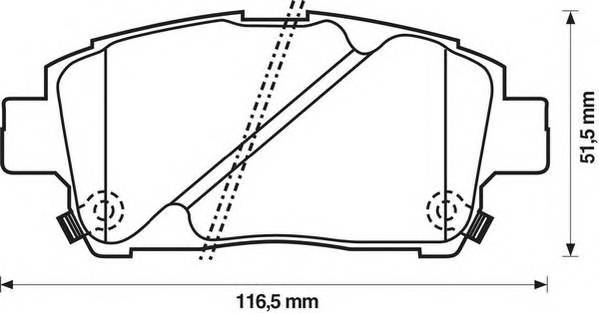 JURID 572405J Комплект гальмівних колодок,