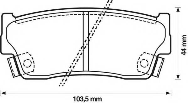 JURID 572166J Комплект гальмівних колодок,