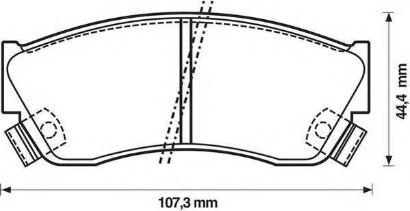 JURID 572179J Комплект гальмівних колодок,