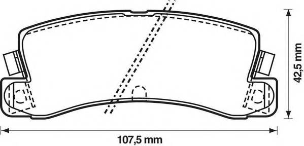 JURID 572182J Комплект гальмівних колодок,