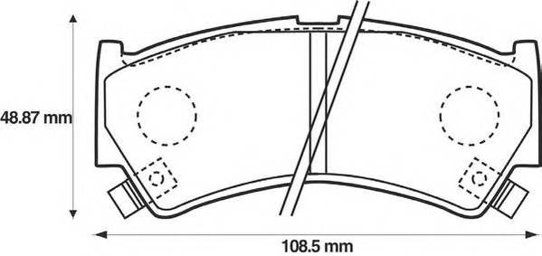 JURID 572433J Комплект гальмівних колодок,