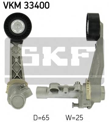 SKF VKM 33400 Натяжной ролик, поликлиновой