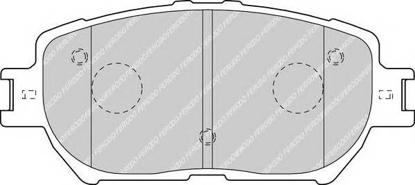 FERODO FDB1620 Комплект тормозных колодок,