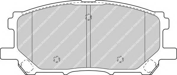 FERODO FDB1715 Комплект гальмівних колодок,