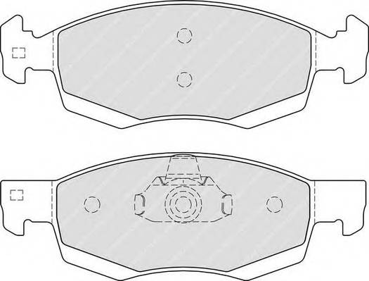 FERODO FDB4035 Комплект тормозных колодок,