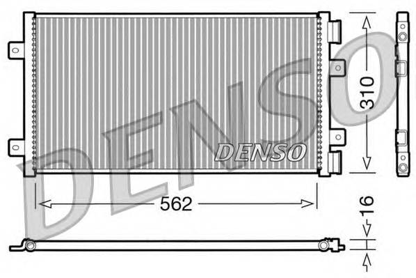 DENSO DCN09101 Конденсатор, кондиционер