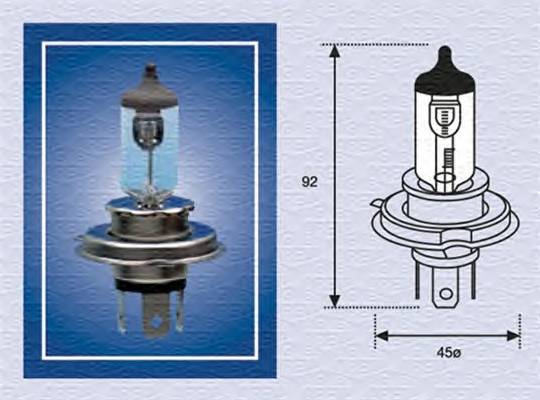 MAGNETI MARELLI 002156100000 Лампа накаливания, фара