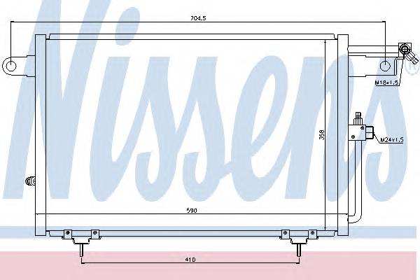 NISSENS 94213 Конденсатор, кондиционер