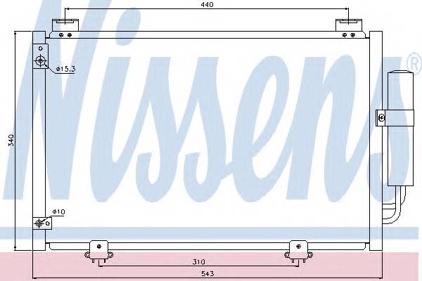 NISSENS 94581 Конденсатор, кондиционер