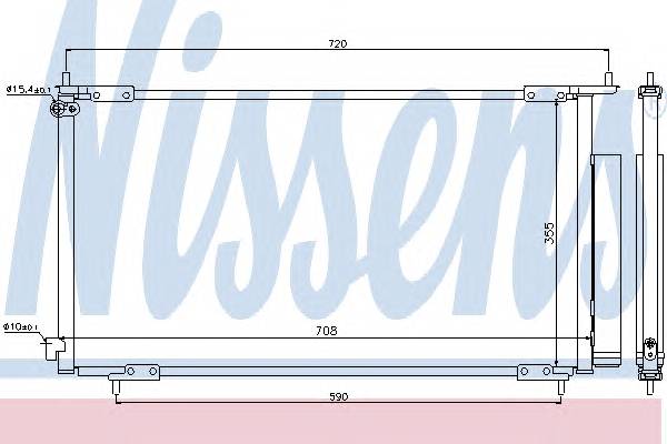 NISSENS 94772 Конденсатор, кондиционер