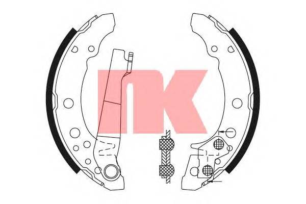 NK 2747340 Комплект тормозных колодок