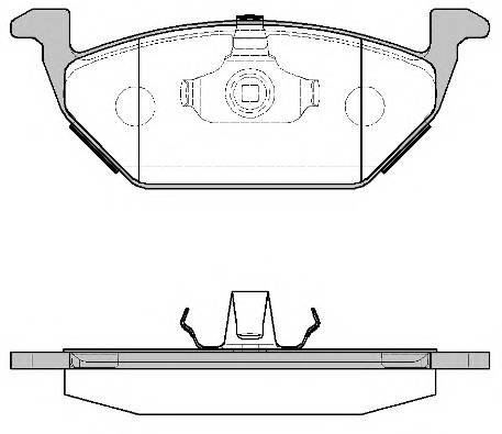 REMSA 0633.00 Комплект тормозных колодок,