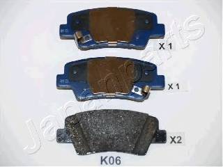 JAPANPARTS PP-K06AF Комплект тормозных колодок,