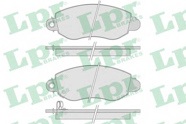 LPR 05P775 Комплект тормозных колодок,