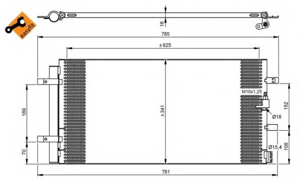 NRF 350046 Конденсатор, кондиціонер