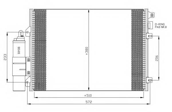 NRF 35430 Конденсатор, кондиціонер