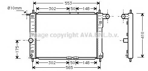 AVA QUALITY COOLING DW2039 Радиатор, охлаждение двигателя