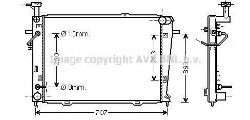 AVA QUALITY COOLING HY2127 Радиатор, охлаждение двигателя