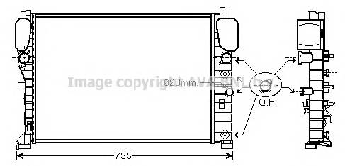 AVA QUALITY COOLING MSA2394 Радиатор, охлаждение двигателя