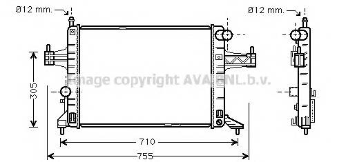 AVA QUALITY COOLING OLA2306 Радиатор, охлаждение двигателя