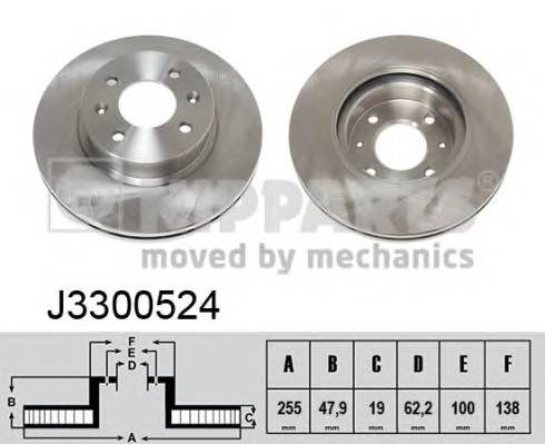 NIPPARTS J3300524 Тормозной диск