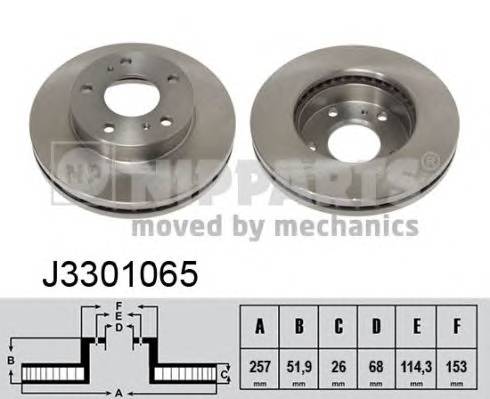 NIPPARTS J3301065 Тормозной диск