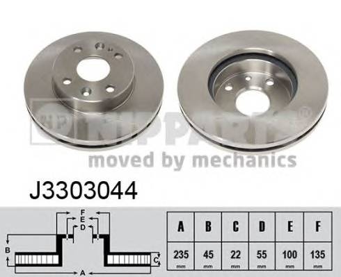 NIPPARTS J3303044 Тормозной диск