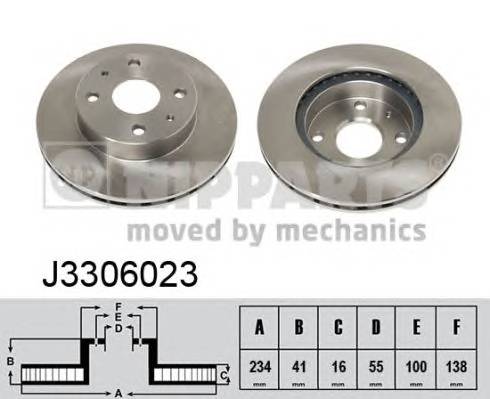 NIPPARTS J3306023 Тормозной диск