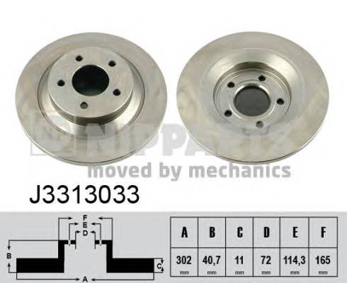 NIPPARTS J3313033 Тормозной диск