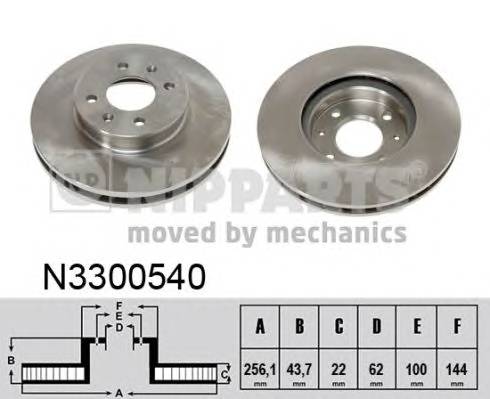 NIPPARTS N3300540 Гальмiвний диск