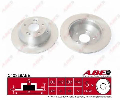 ABE C40319ABE Гальмівний диск