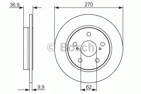 BOSCH 0 986 479 519 Тормозной диск