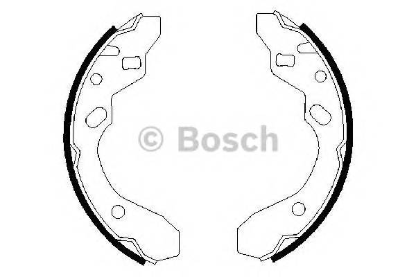 BOSCH 0 986 487 417 Комплект тормозных колодок