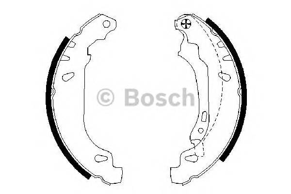 BOSCH 0 986 487 556 Комплект тормозных колодок