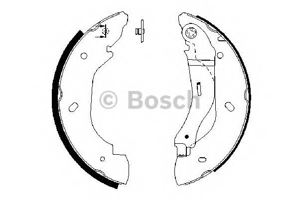 BOSCH 0 986 487 660 Комплект гальмівних колодок