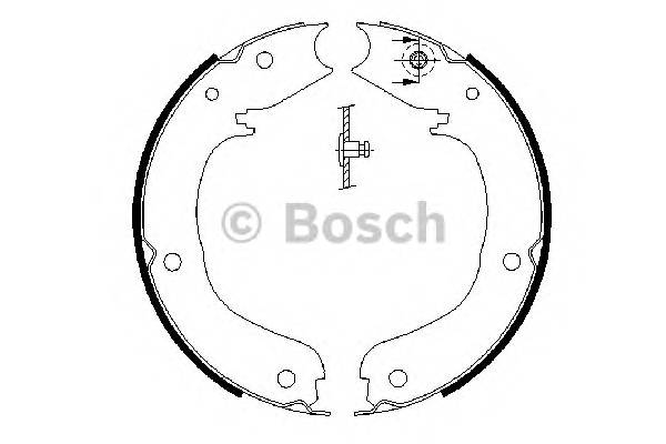 BOSCH 0 986 487 710 Комплект тормозных колодок,