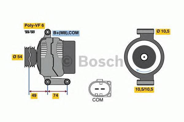 BOSCH 0 986 047 940 Генератор