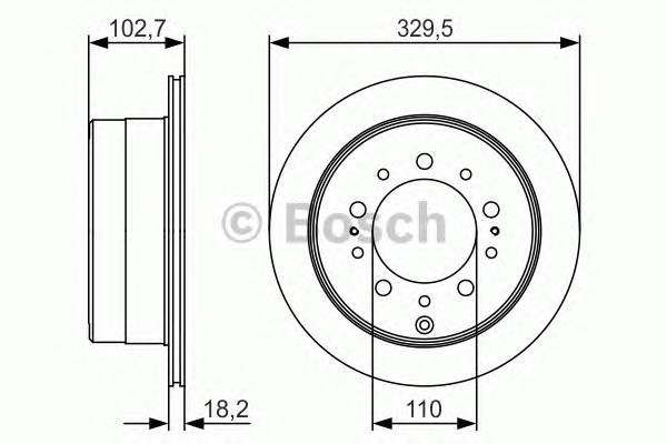 BOSCH 0 986 479 R15 Тормозной диск