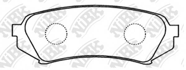 NiBK PN1412 Колодки гальмівні