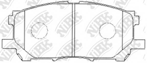 NiBK PN1497 Колодки тормозные